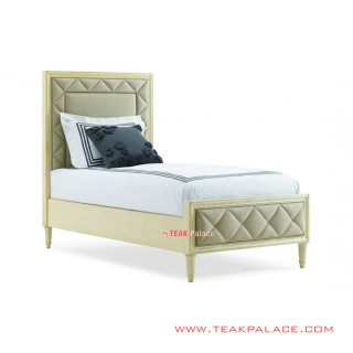 Tempat Tidur Single Modern Putih Seri Melisa