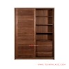Lemari Pakaian Sliding Jati Natural Seri Surabaya Lemari Pakaian Sliding Jati Natural Seri Surabaya