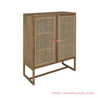 Lemari Pakaian Kayu Jati Natural Balqis Minimalis