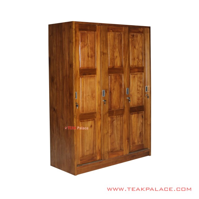 Lemari Pakaian Kayu Jati salak Brown Muda Seri Gilang Lemari Pakaian Kayu Jati salak Brown Muda Seri Gilang