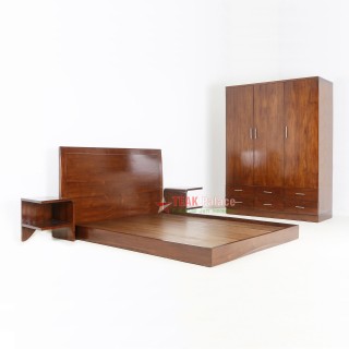 Tempat Tidur Minimalis Pendek Set Kayu Jati Solid Minimalis Seri Jakarta Tempat Tidur Minimalis Pendek Set Kayu Jati Solid Minimalis Seri Jakarta