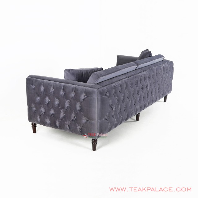 Sofa Minimalis Mewah Bulgari 3 Dudukan Abu Sofa Minimalis Mewah Bulgari 3 Dudukan Abu