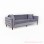 Sofa Minimalis Mewah Bulgari 3 Dudukan Abu